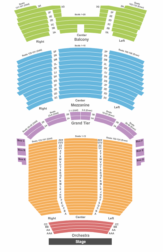 George S. and Dolores Theater Seating Chart