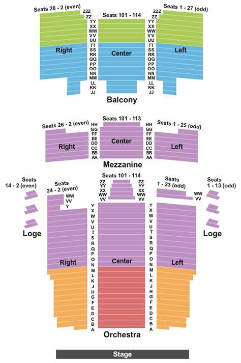 Barbara B. Mann PA Hall Seating Chart