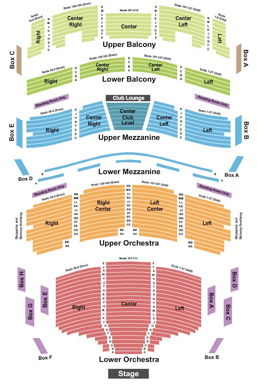 Broward Center Seating Chart