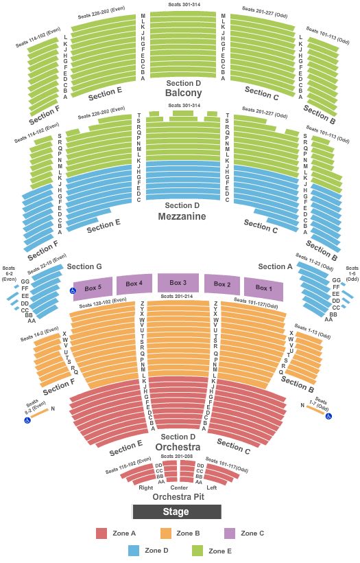 Bushnell Seating Chart Hartford, CT