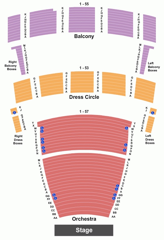 Chrysler Hall Seating Chart