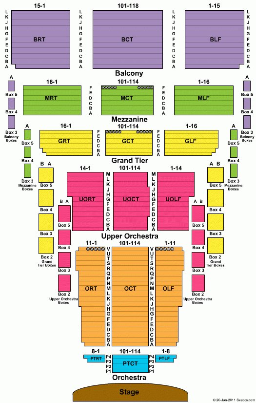 Civic Center Music Hall Oklahoma seating chart