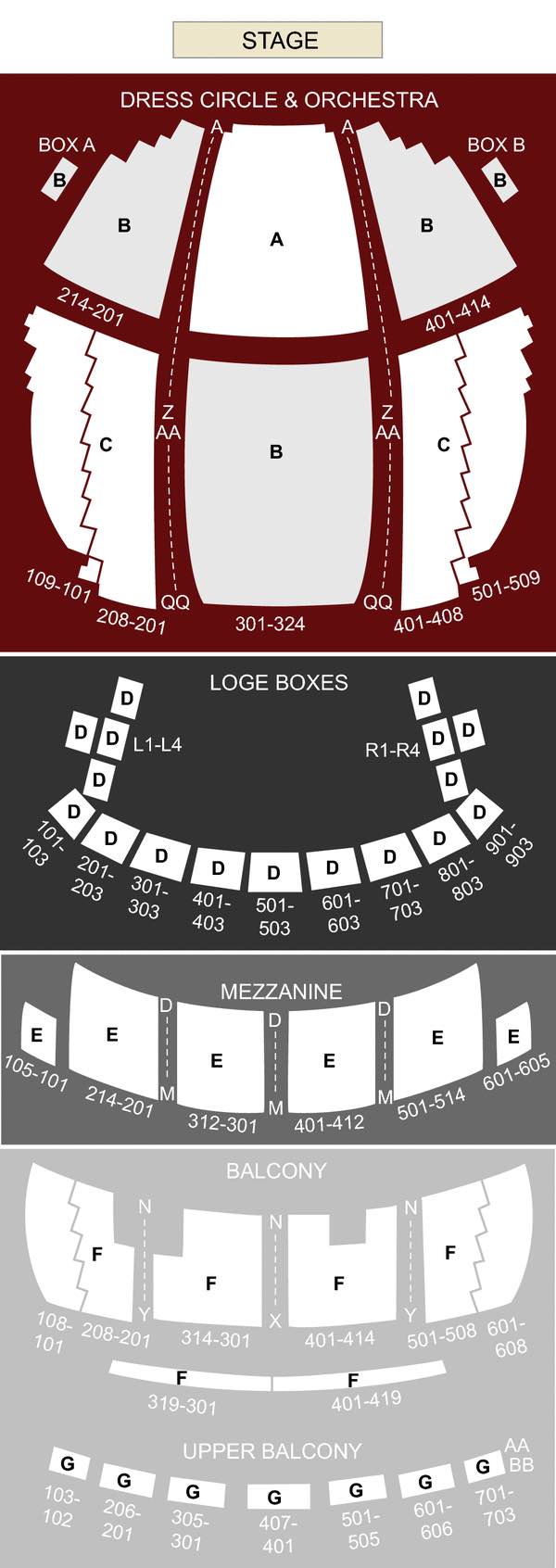 Connor Palace Seating Chart