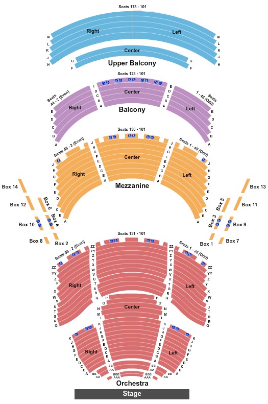 Dr. Phillips Center Seating Chart