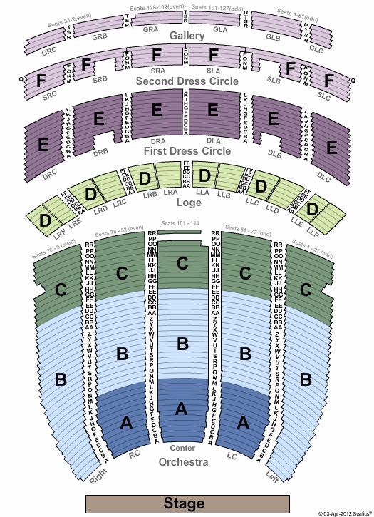 Fox Theatre seating chart Atlanta