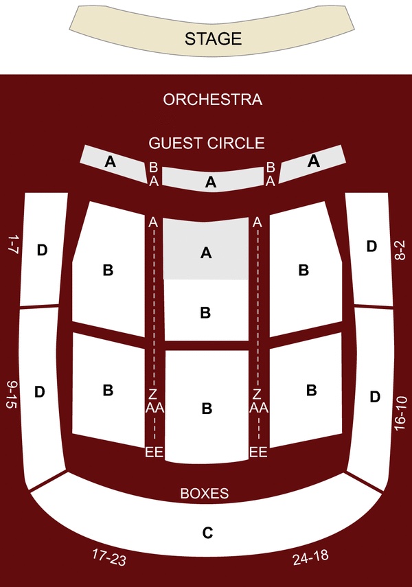 Hayes Hall Seating Chart