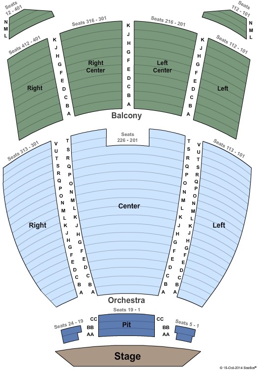 Kentucky Center seating chart