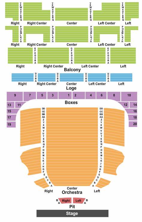 Municipal Auditorium Music Hall seating chart