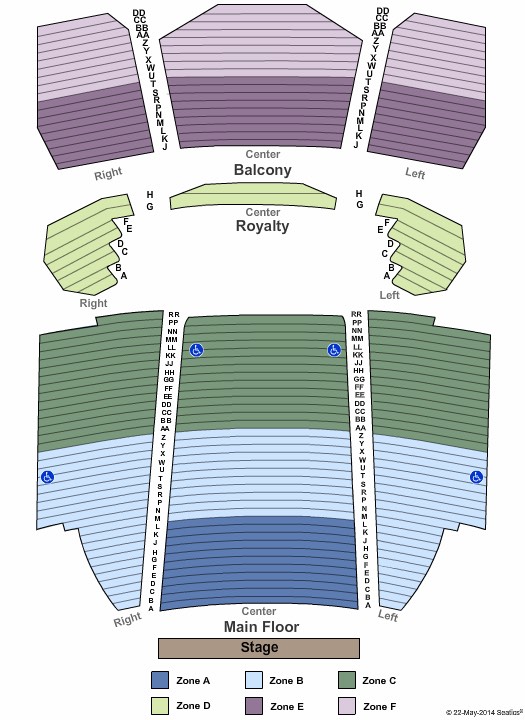 Murat Centre Seating Chart