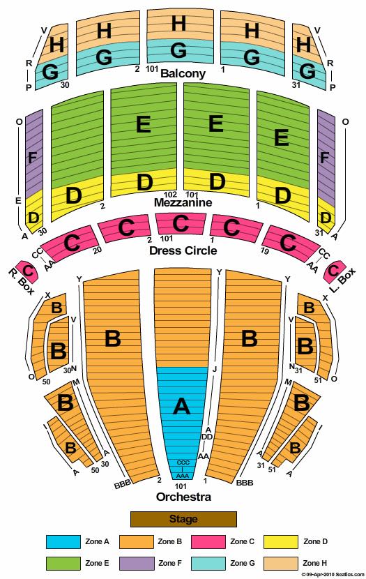 Opera House (MA) Seating Chart