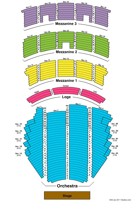 Paramount Theatre Seattle Seating Chart