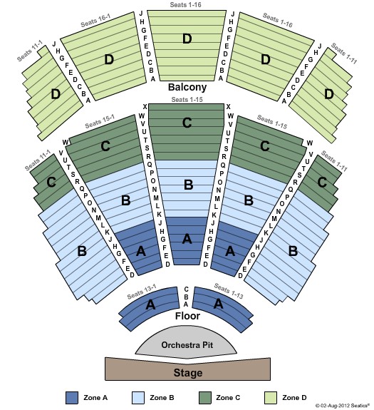 Pioneer Center Seating Chart