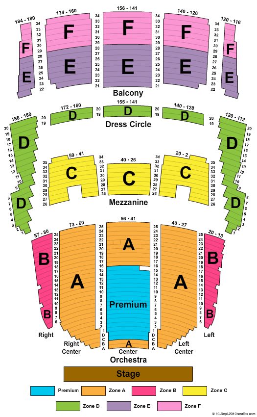 Queen Elizabeth Theatre Seating Chart