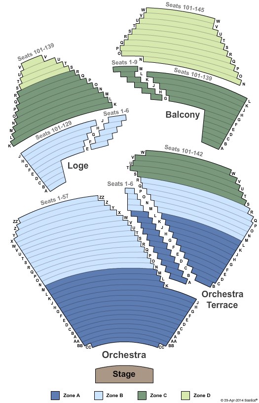 Segerstrom Center Seating Chart Costa Mesa, CA