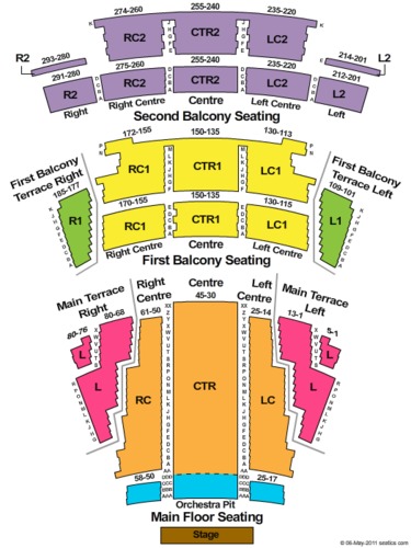 S. Alberta Jubilee Auditorium Seating Chart