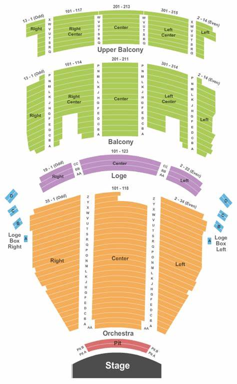 The Hanover Theatre Seating Chart