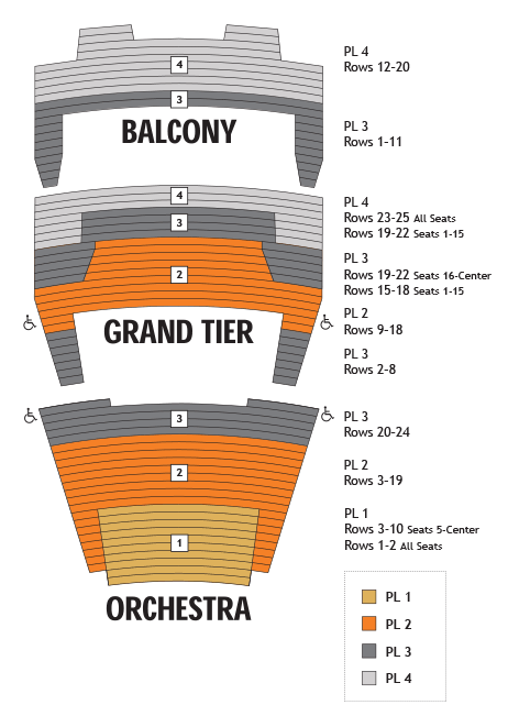 james miller auditorium seating chart