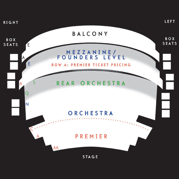 McCallum Theatre Seating Chart