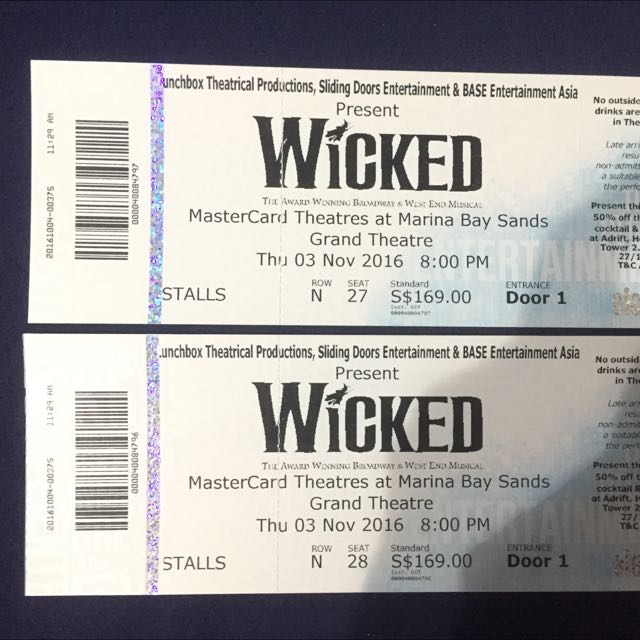 expensive wicked tickets