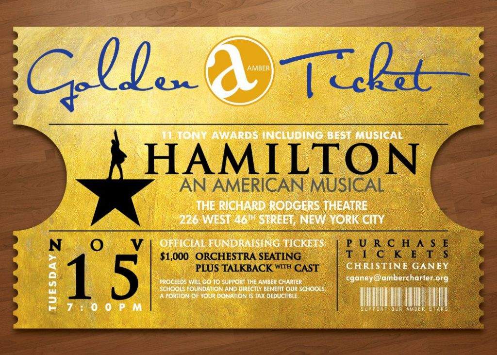 Hamilton Printable Tickets