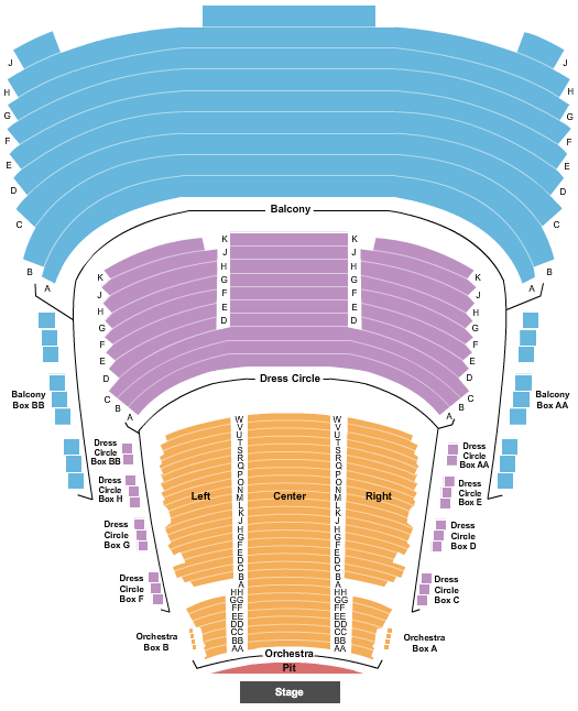 princess of wales theater seating chart