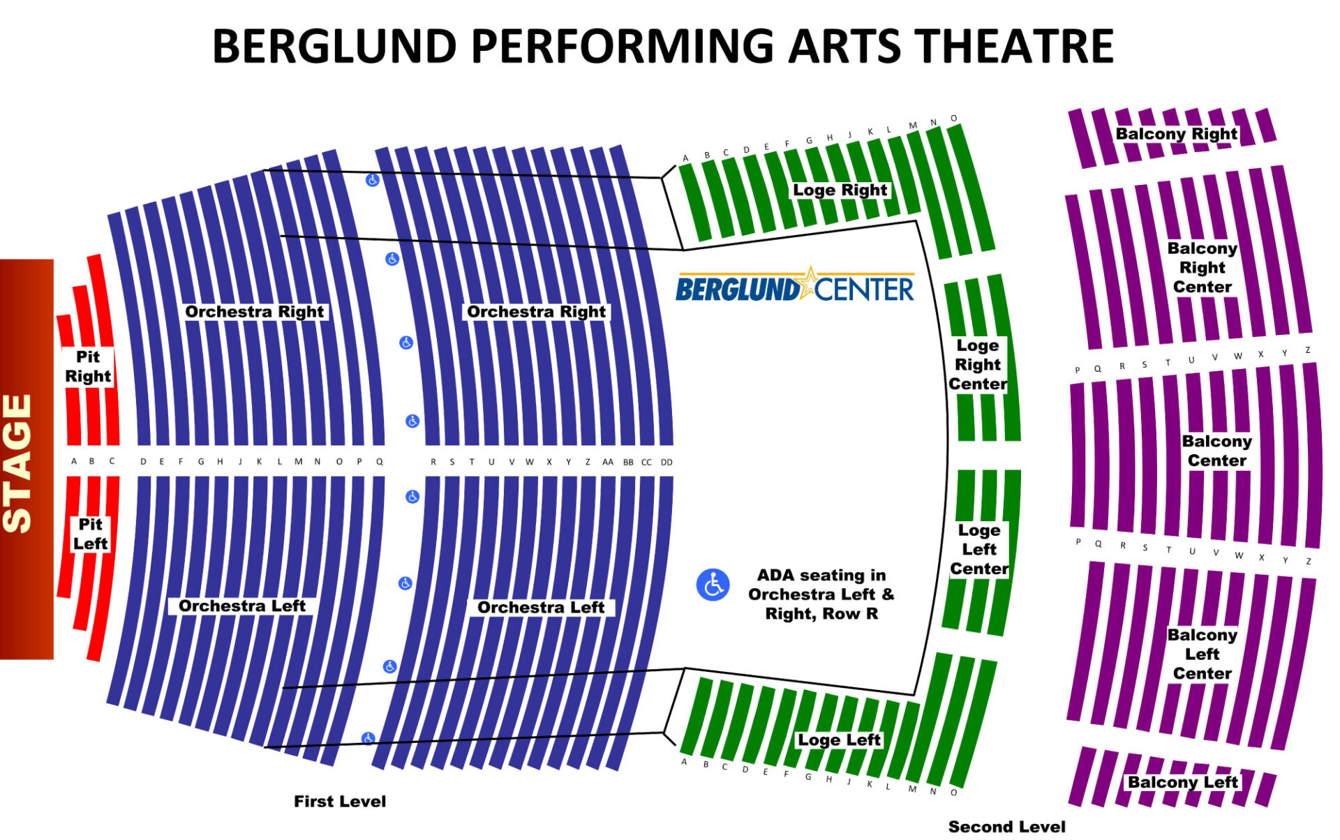 berglund center seating chart