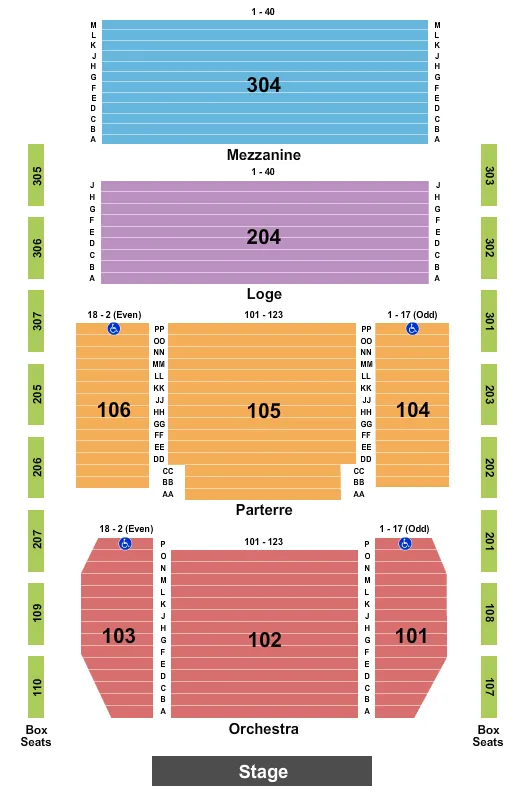 classic center athens seating chart