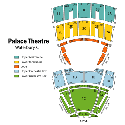 palace theater waterbury seating chart