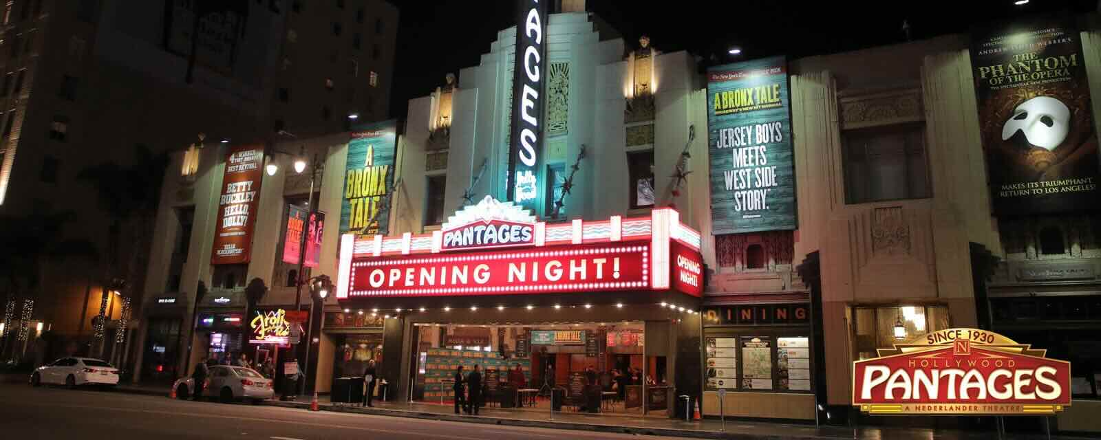 pantages theatre hollywood