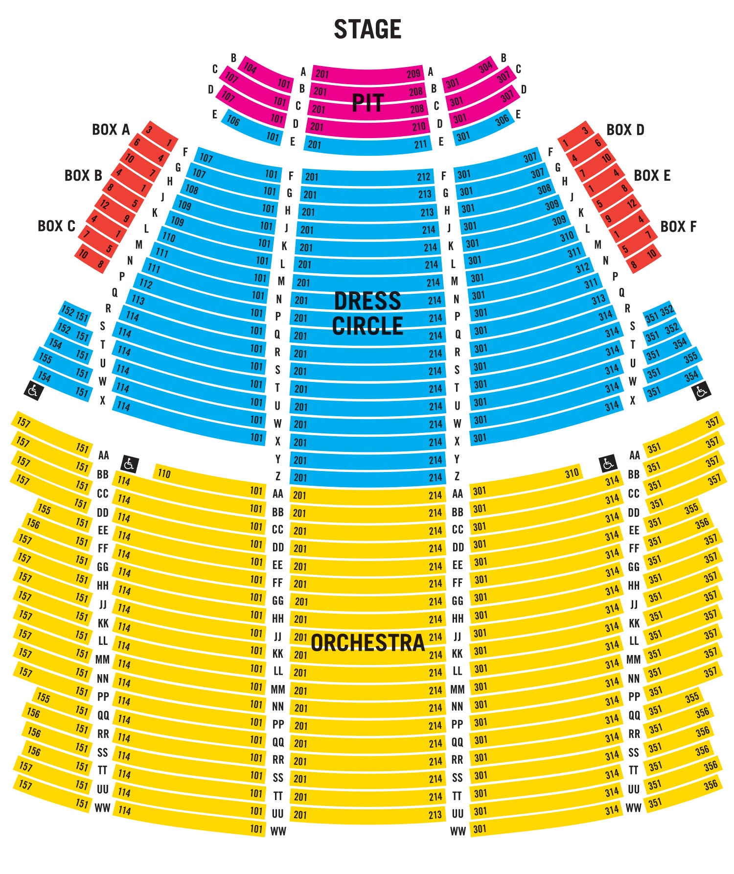 keybank state theatre seating chart