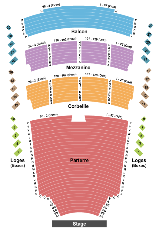 Place Des Arts seating chart