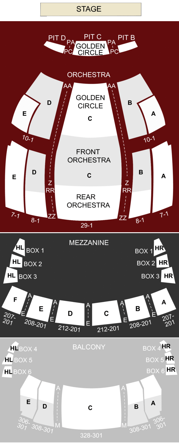 denver center seating chart