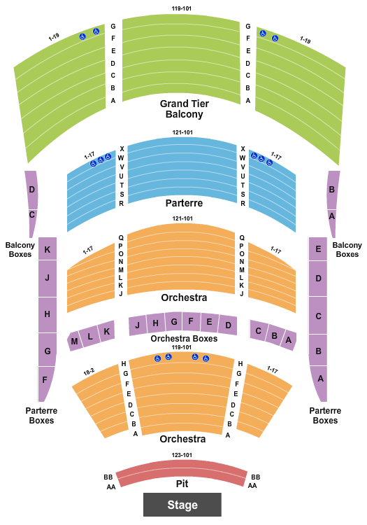 gallo center seating chart