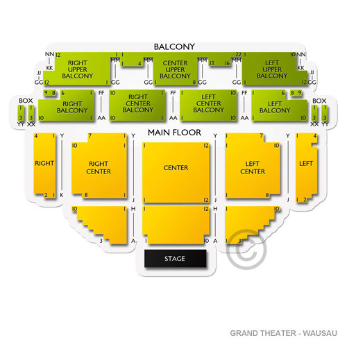 grand theatre wausau seating chart