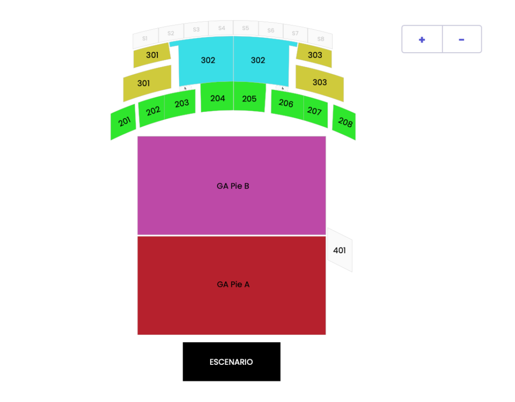 showcenter complex seating chart monterrey