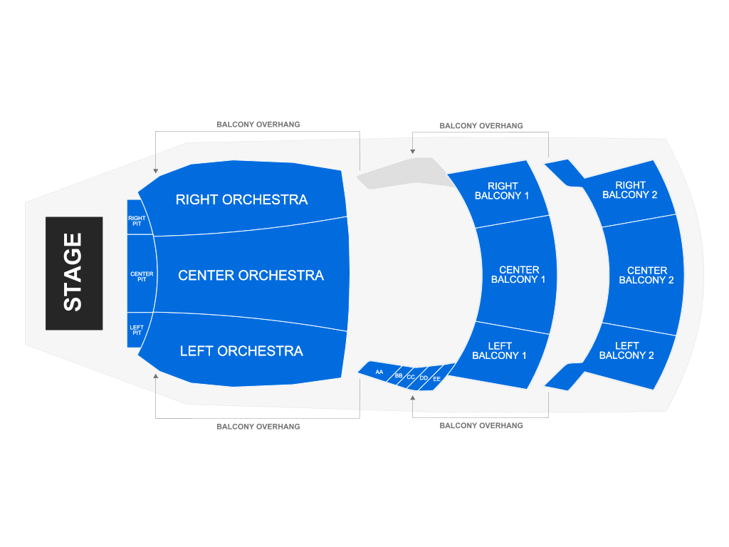 Capital One Hall seating chart tysons