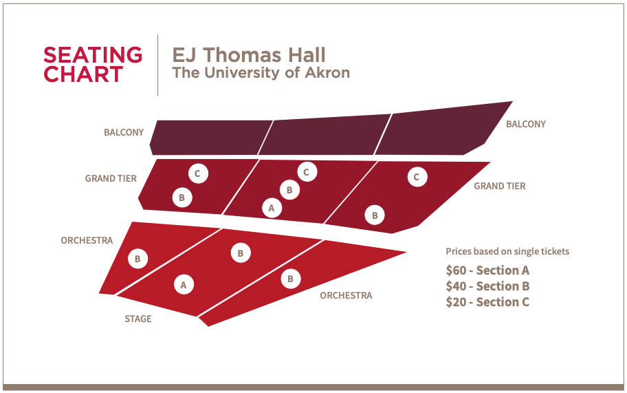 ej thomas hall seating chart akron