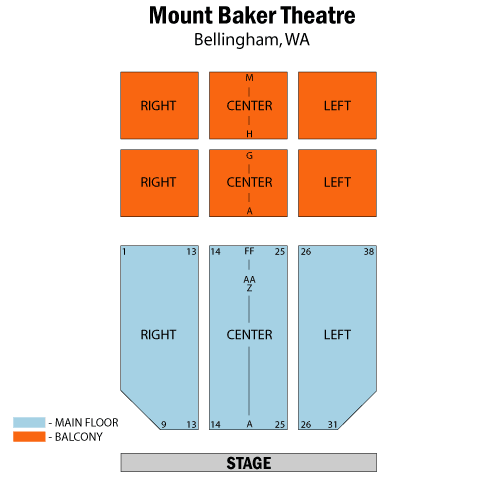 mount baker theatre bellingham seating chart